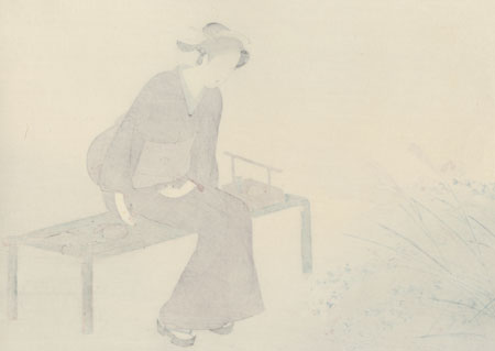 Autumn Garden by Kiyokata Kaburagi (1886 - 1972)
