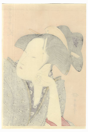 Reflective Love by Utamaro (1750 - 1806) 