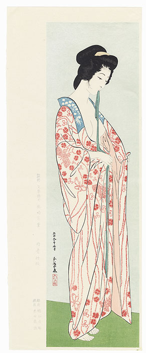 Beauty in a Long Undergarment, 1920 - Limited Edition Commemorative Print by Hashiguchi Goyo (1880 - 1921)