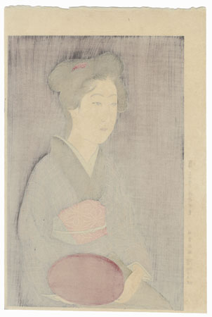 Waitress with Tray, 1920 - Limited Edition Commemorative Print by Hashiguchi Goyo (1880 - 1921)