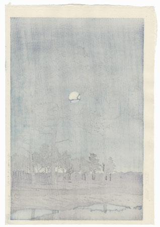 Winter Moon over Toyama Plain, 1931 by Hasui (1883 - 1957)