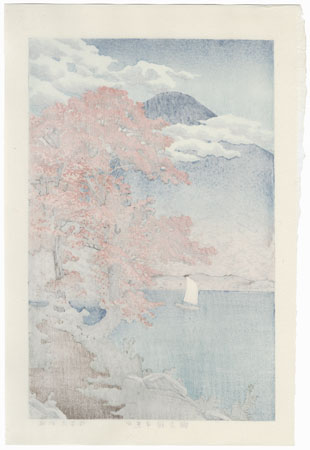 Nikko Chuzenji Lake, 1930 by Hasui (1883 - 1957)