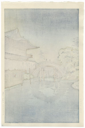 Half Moon Bridge, Kameido, 1933 by Tsuchiya Koitsu (1870 - 1949)