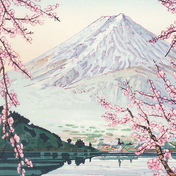 Mt. Fuji from Lake Kawaguchi by Okada Koichi (1907 - ?)