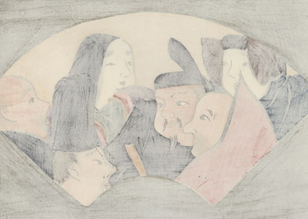 The Six Poetry Immortals by Kamisaka Sekka (1866 - 1942)