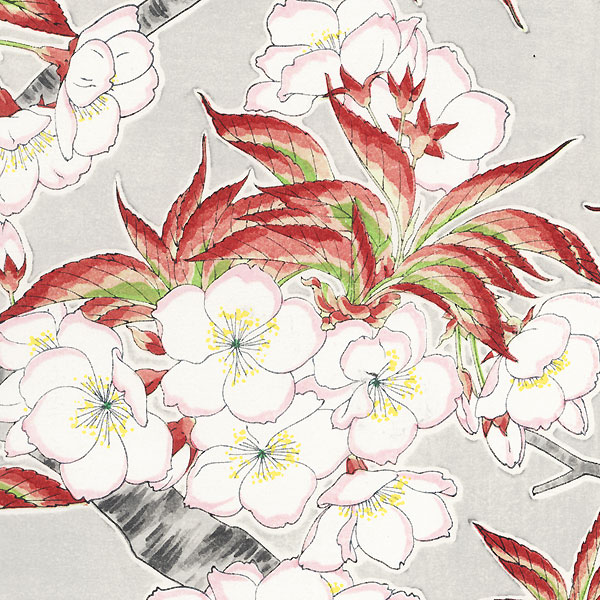 Yoshino Cherry Blossoms (Right) by Kawarazaki Shodo (1889 - 1973)