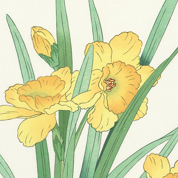 Daffodils by Kawarazaki Shodo (1889 - 1973)