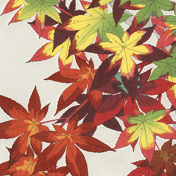 Maples Leaves by Kawarazaki Shodo (1889 - 1973)