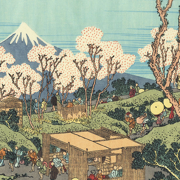 Mt. Fuji as Seen from Sumida by Hokusai (1760 - 1849)