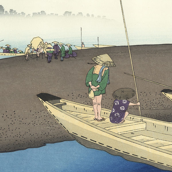 The Tenryu River at Mitsuke by Hiroshige (1797 - 1858) 