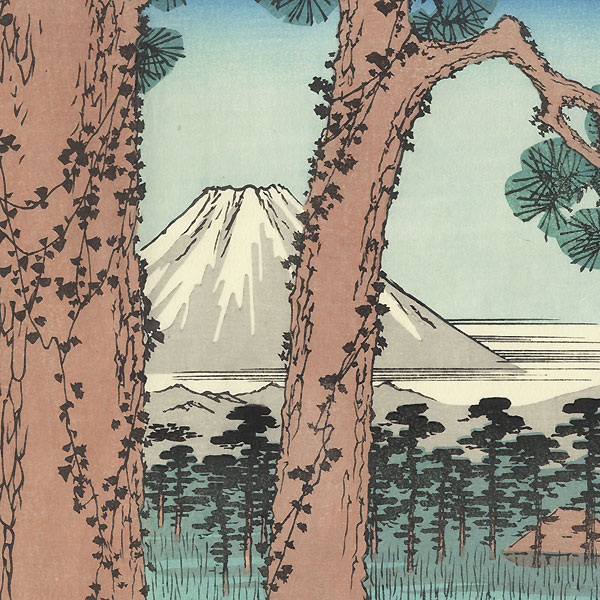Tokaido Nago-no Matsubara Hidari Fuji by Hiroshige (1797 - 1858)
