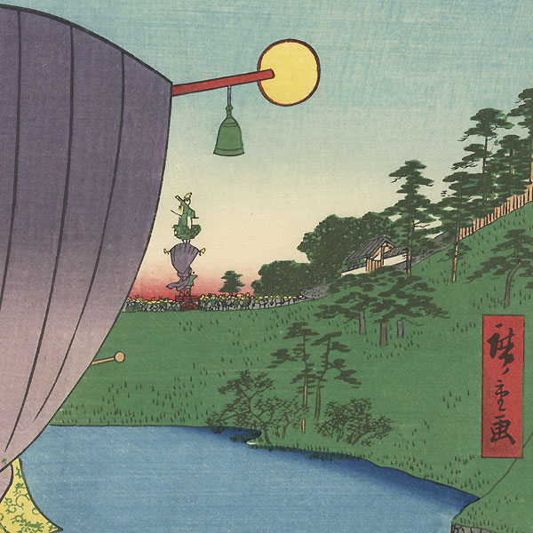 Sanno Festival Procession at Kojimachi 1-chome by Hiroshige (1797 - 1858)