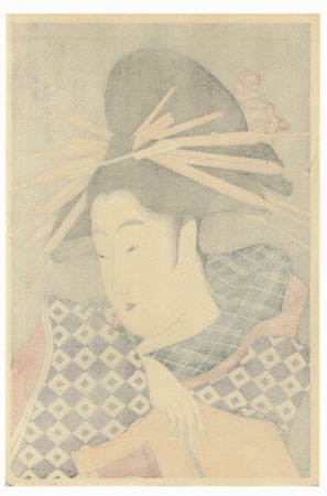 Shizuka of the Tamaya by Eisui (active circa 1790 - 1823)