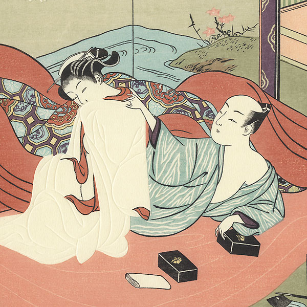 In The Bed by Harunobu (1724 - 1770) 