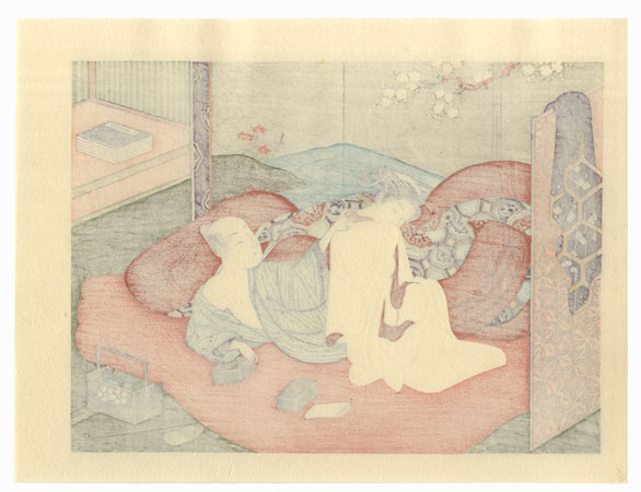 In The Bed by Harunobu (1724 - 1770) 