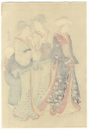 Beauties Strolling by Kiyonaga (1752 - 1815)