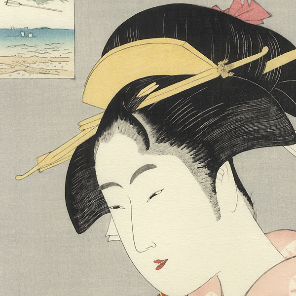 Appearing Again; Naniwaya Okita  by Utamaro (1750 - 1806)
