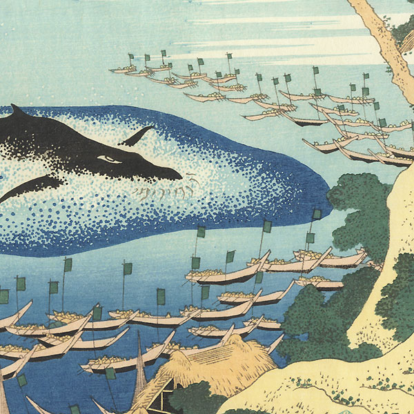 Whaling off the Goto Islands by Hokusai (1760 - 1849)