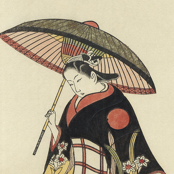 Beauty with an Umbrella by Edo era artist (not read)