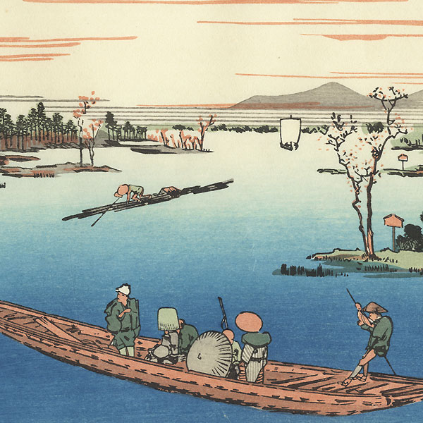 Late Spring at Massaki  by Hiroshige (1797 - 1858)