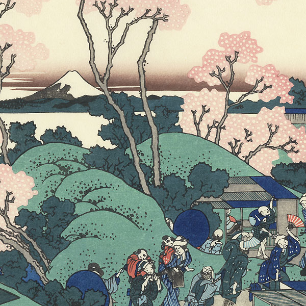 Fuji from Gotenyama by Hokusai (1760 - 1849)
