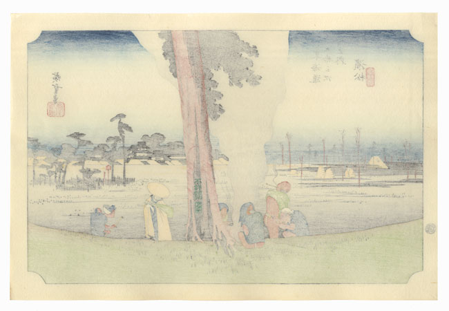 Winter Desolation at Hamamatsu by Hiroshige (1797 - 1858) 