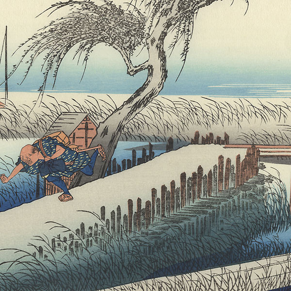 The Mie River Near Yokkaichi by Hiroshige (1797 - 1858) 