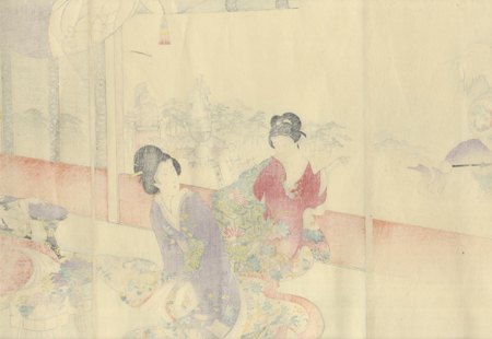 Parading Pounded Rice Cakes, 1895 by Chikanobu (1838 - 1912)