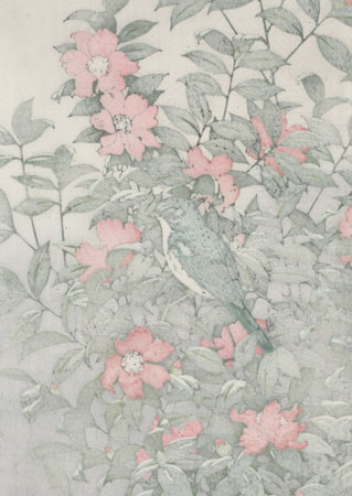 Camellia and Bird by Toshi Yoshida (1911 - 1995)