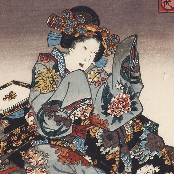 Nowaki, Chapter 28, 1852 by Toyokuni III/Kunisada (1786 - 1864)