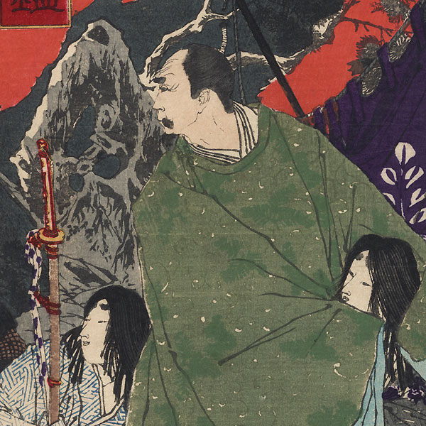 Toyotomi Hideyoshi and Kato Kiyomasa by Yoshitoshi (1839 - 1892)