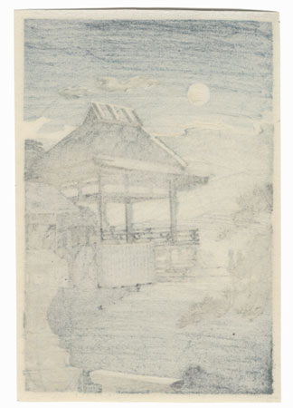 Full Moon at Ishiyama by Shin-hanga & Modern artist (unsigned)