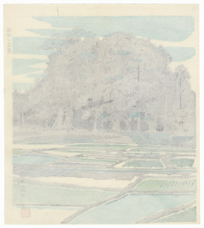 Rice Fields by Tokuriki (1902 - 1999)
