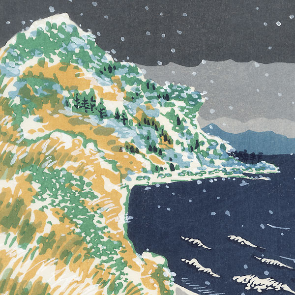 Coastline in Winter by Tokuriki (1902 - 1999)