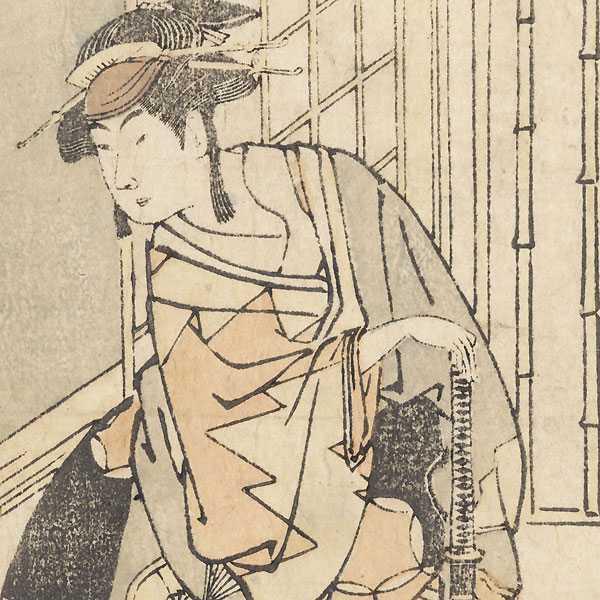 Actor as a Beauty with a Sword by Edo era artist (unsigned)