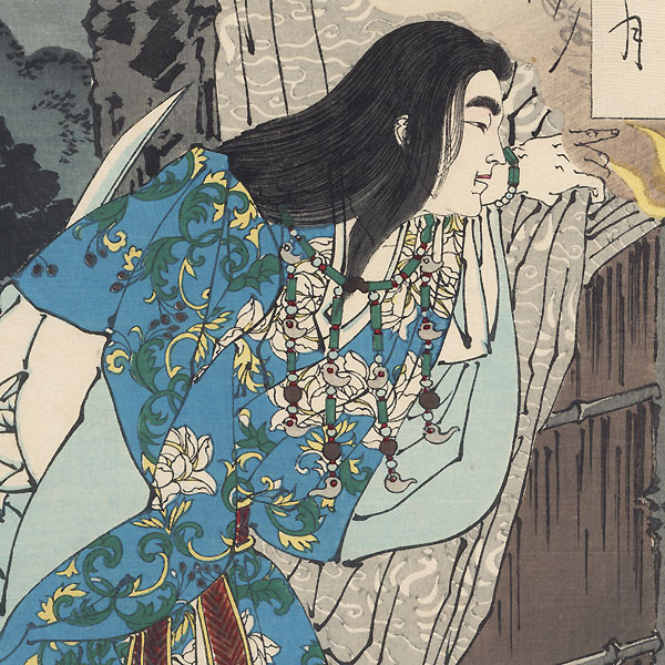 Moon of the Enemy's Lair by Yoshitoshi (1839 - 1892)