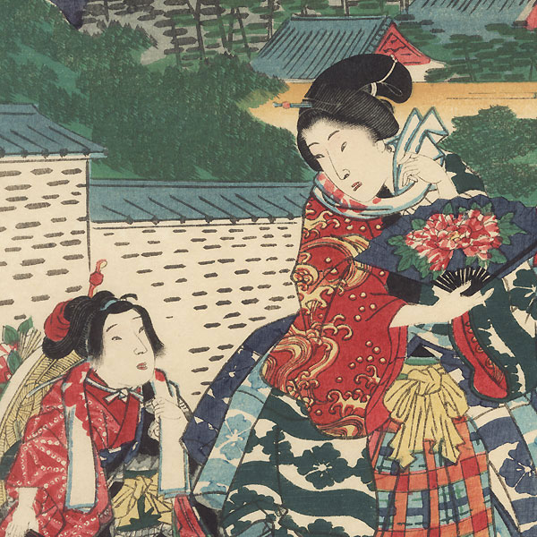 Sanno Festival at Hiyoshi by Toyokuni III/Kunisada (1786 - 1864) and Hiroshige II (1826 - 1869) 
