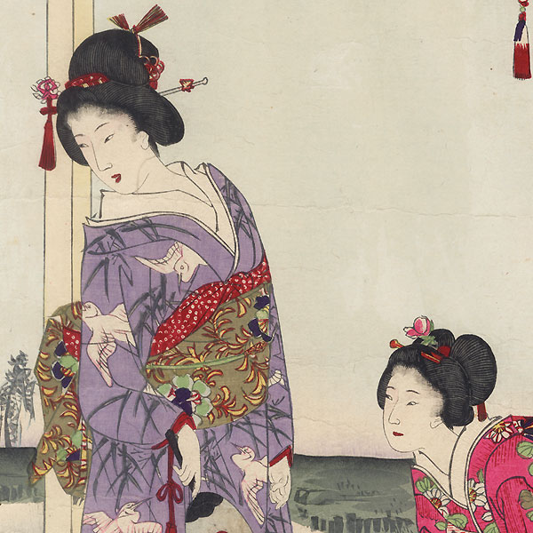 Moon Viewing by Chikanobu (1838 - 1912)