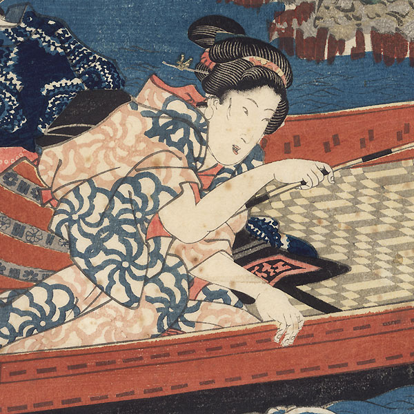 Fuji Arts Overstock Diptych - Exceptional Bargain! by Toyokuni III/Kunisada (1786 - 1864)