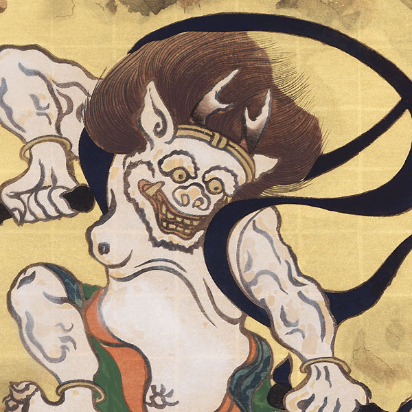 Thunder God Raijin by Tawaraya Sotatsu (1570 - 1643)
