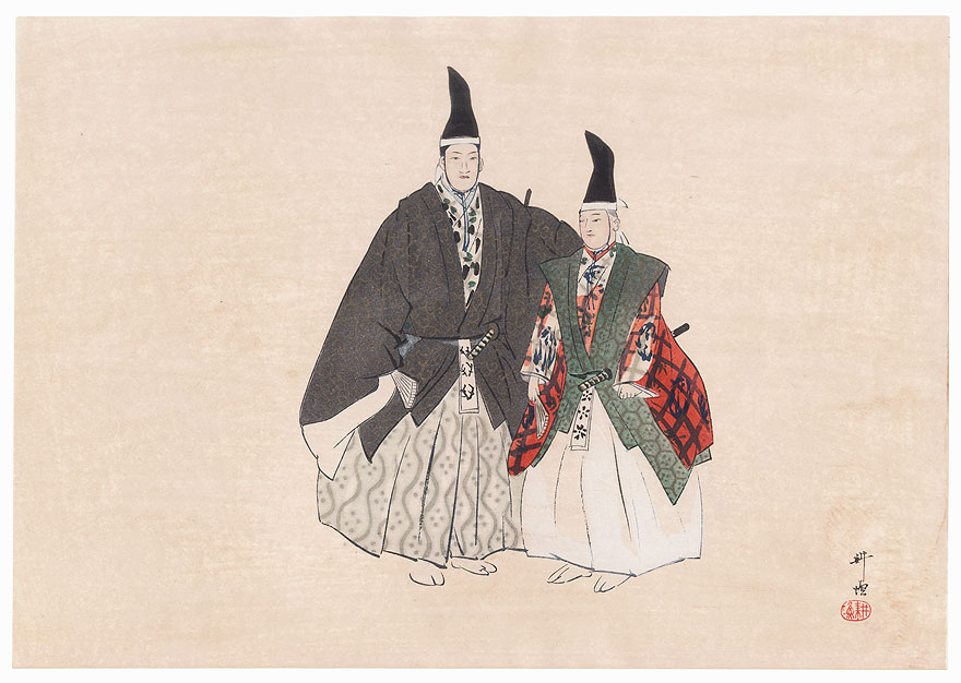 Shichiki ochi (Seven Warriors in Flight) by Tsukioka Kogyo (1869 - 1927)