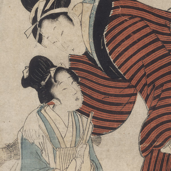 Ginjuro's Wife Oyumi from the Play Whirlpools of Awa, 1806 by Utamaro (1750 - 1806)