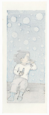 Child Blowing Bubbles, 2015 by Hirokuni Aizawa (born 1946)