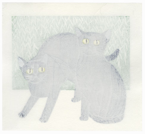 Blue Cats (Friends), 2013 by Tadashige Nishida (born 1942)