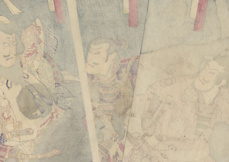 Taira no Masakado and Ghost Warriors, 1890 by Kunichika (1835 - 1900)