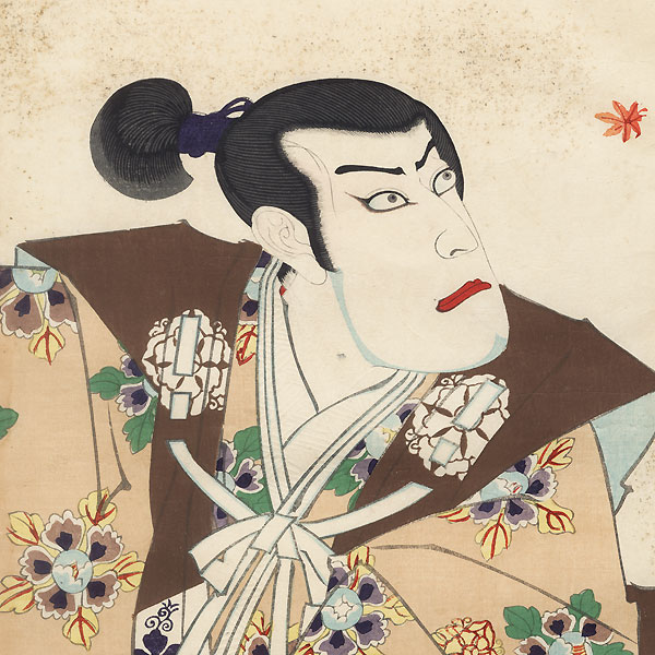 Early Autumn Play at the Meijiza: The New Eighteen Best Kabuki Plays: Omori Hikoshichi, 1896 by Kunichika (1835 - 1900)