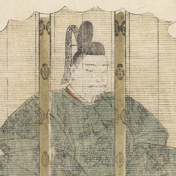 Tenji Tenno (Emperor Tenji), 1775 by Shunsho (1726 - 1792)