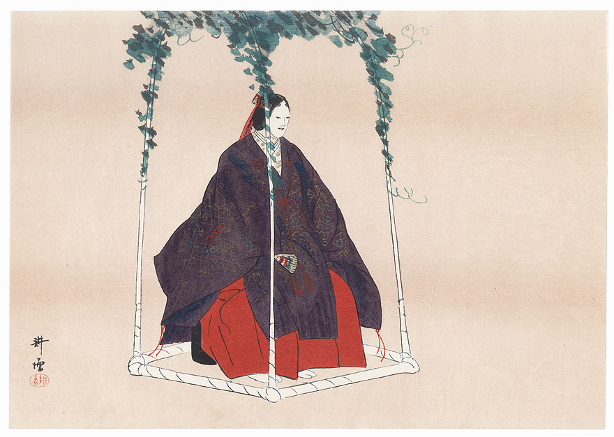 Teika by Tsukioka Kogyo (1869 - 1927)
