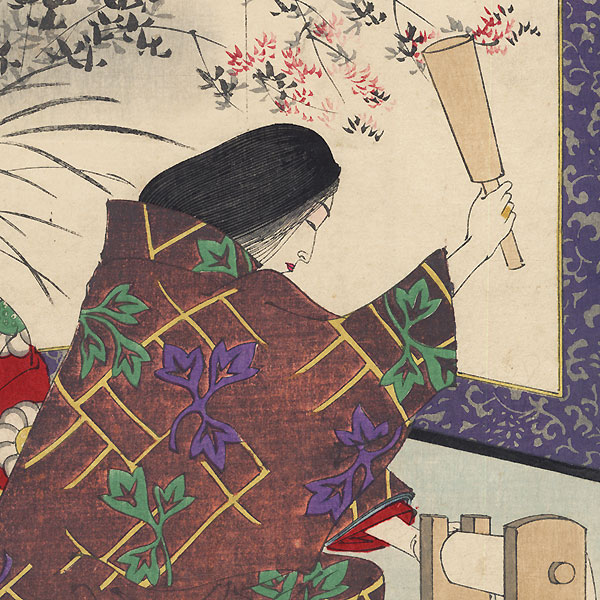 Cloth-beating Moon by Yoshitoshi (1839 - 1892)