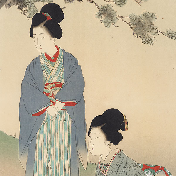 April: Peonies by Miyagawa Shuntei (1873 - 1914)